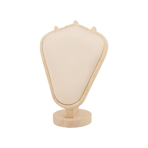 LLHCF Elegante soporte de exhibición de busto y collar cubierto de pelusa con color elegante para decoración del hogar