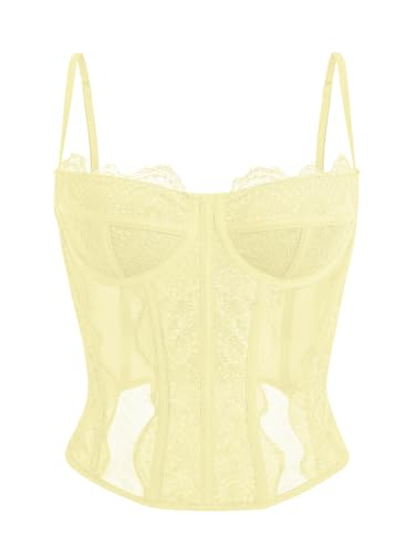 Image of Dealmore Corset Tops for Women Going Out Fall Fashion Crop Sexy Lace Outfit