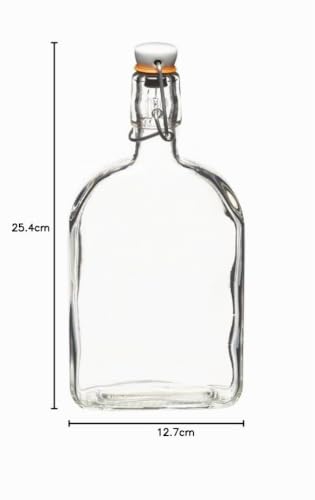 Miniatura 5 de Home Made Botella De Cristal Para Ginebra Con Tapón, Vidrio, 500 Ml