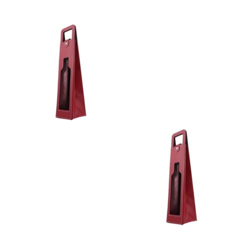 Porte-bouteille de vin en cuir rouge de qualité supérieure VILLCASE