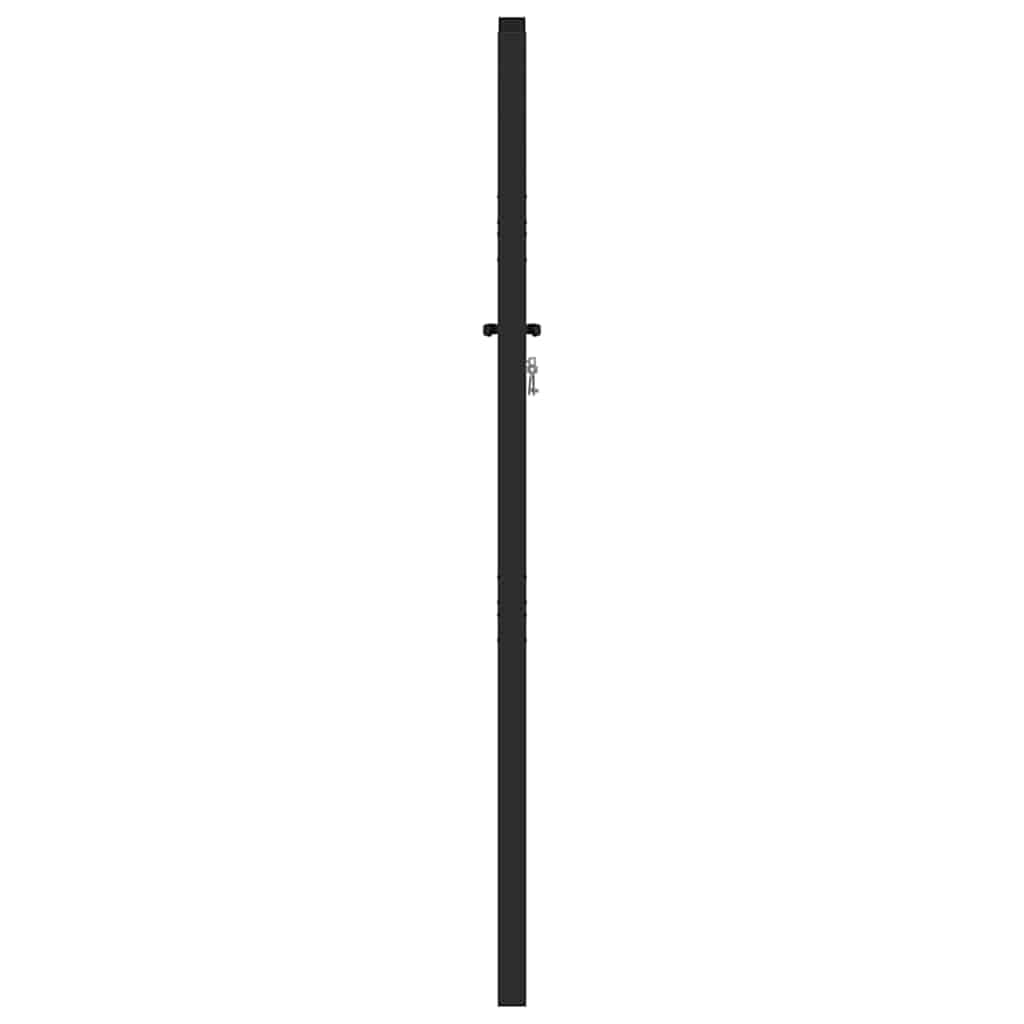 Gartentor Abschließbar Aluminium, Zauntor, Zauntür,Gartentür, Schwarz 100x150 cm