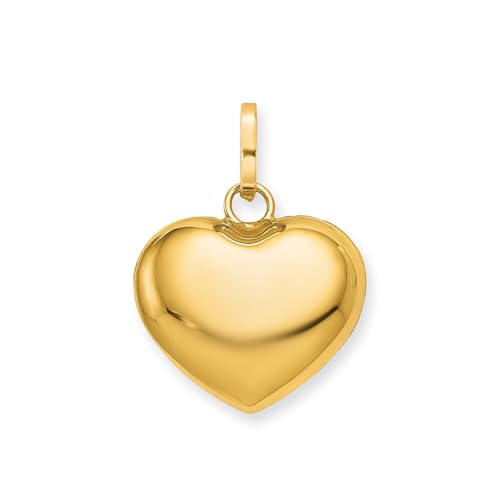 Pendentif cœur soufflé or jaune au quotidien, l'accessoire chic pour vos tenues de bureau