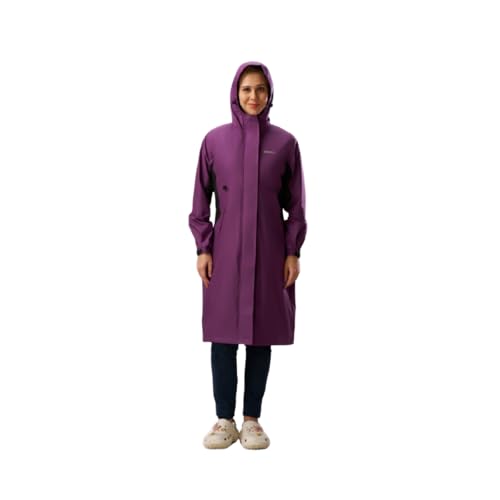 Image of ZEEL Ladies High Neck Raincoat | Waterproof Long Raincoat with Belt, Zeel Diva ZKL01 Parent