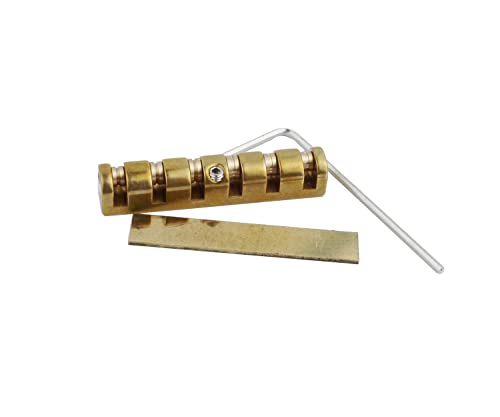 Guyker - Tuerca de guitarra de latón ajustable en altura de 42 mm compatible con guitarras eléctricas...