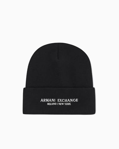 Armani Exchange Berretti Beanie Hat XM001637 AF16950 Nero - 168374000009_Unica