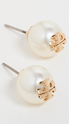 Image of Tory Burch Women's Moondance Pearl Stud Earrings