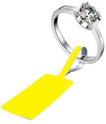 81 mmX12 mm Jewellery and Optical Yellow Color Barcode Labels,Tags, Full Gumming, 3000 Pieces in 1 roll, Non Tearable,(81X12 YELLO TAGS)