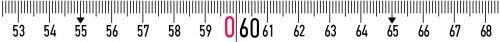 BMI 315034030AF Mètre ruban "Pontarit" avec graduation en mm inoxydable, Multicolore, 30 m
