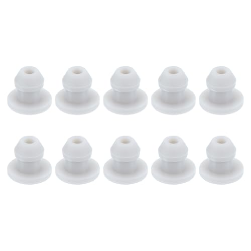 Image of Snap in Locking Hole Plugs Rubber Panel Seal Cover Drilled Silicone Caps, [for Kitchen Rubber, Waterproof Sealing Plugs] - 4.5mm /0.2in /Gray /10Pcs
