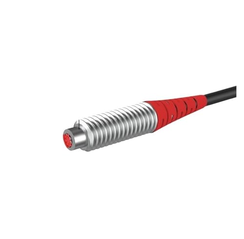 Capteur à fibre optique M6 coaxial à réflexion diffuse avec aiguille 5/10 mm