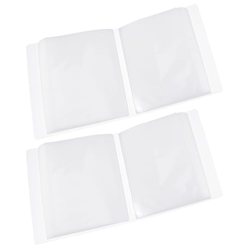 Mipcase Álbum de Fotos 6 Pulgadas 100 Hojas Inserciones Mate PP Protector para Álbum DIY Libro de Recortes Sencillo para Guardar Fotografías Adecuado para Álbumes de Estantería y