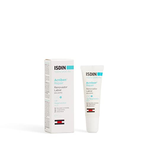 ISDIN Acniben Repair Renovador Labial, Bálsamo Reparador Labial Hidratante para los Labios Fragilizados, Reparación Intensa de los Labios debido a tratamientos anti acné y granos