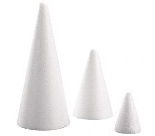 10 65mm Polystyrene Cones to Decorate | Styrofoam Shapes for Crafts