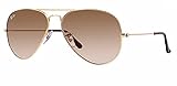 New Ray Ban Aviator RB3025 001/51 Arista/Crystal Brown Gradient 58mm Sunglasses