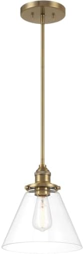 Minka Lavery 5686-923 Barwell - 1 Light Pendant-11 Inches Tall and 10 Inches Wide, Finish Color: Oxidized Aged Brass