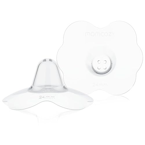 Image of Momcozy Nipple Shield, Floral Contact Nipple Shield for Breastfeeding Moms