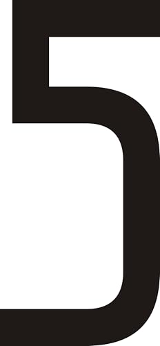 ShirtInStyle Zahl 5 Konturgeschnittener Aufkleber