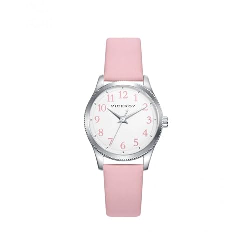 Reloj Viceroy Sweet 41132-04 niña de acero pulido y correa de piel genuina