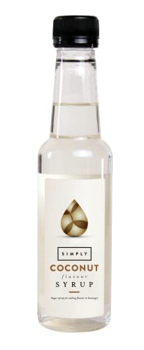 Simply Coconut Syrup Vegan & Nut Free Flavoured Syrup for Coffee Cocktails & Baking (250ml)