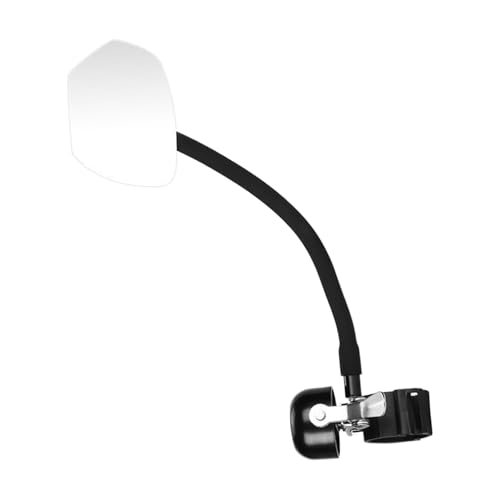 Espejo Para Manillar de Bicicleta,Retrovisor de Bicicleta Timbre 2 en 1 | Lente Giratorio con Timbre, Regulable 360° para Monopatín Eléctrico y Montaña