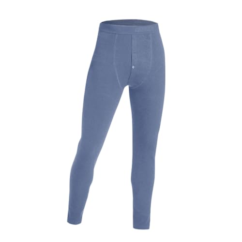 Generisch Ropa interior térmica para niños 164, pantalones térmicos de invierno para hombre, pantalones térmicos, rodilleras, pantalones de algodón, ropa de snowboard, azul celeste, XXL