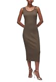 Liu Jo Mujer Vestido Algodón VA6129J4822, verde claro, S