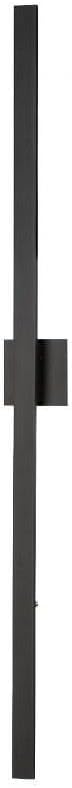 ET2 Lighting Alumilux Line 2-Light Outdoor Wall Sconce | Black Finish | Aluminum Construction | Architectural Exterior Wall Lantern for Front Porches and Patios | Wet Location Rated | E41344-BK