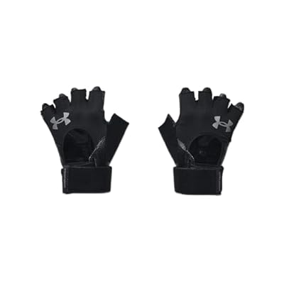 Under Armour Men s Weightlifting Gloves Guantes sin dedos para hombre guantes de hombre para entrenar color negro/negro/gris campo
