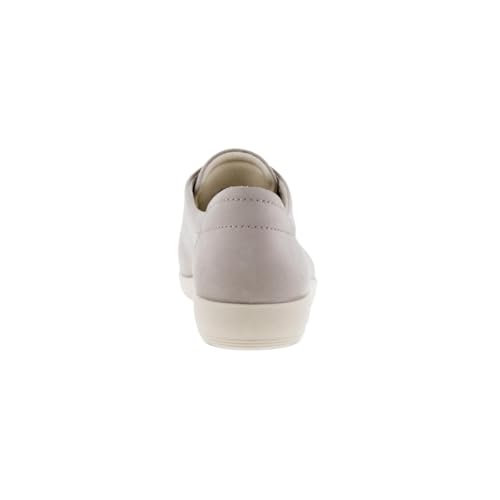 Image of ECCO Womens Soft 2.0 206503 Nubuck Grey Rose Trainers 8-8.5 US
