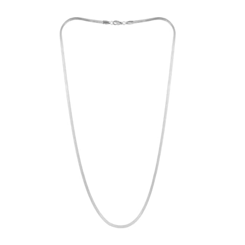 VAMA FASHIONS 22 Inch Men's Stainless Steel Flat Herringbone Chain - Image 7