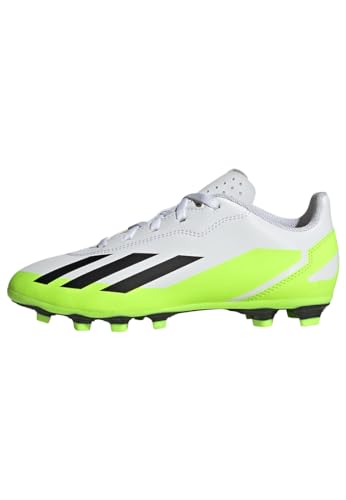 adidas Unisex Kinder X Crazyfast.4 Flexible Ground Boots, Cloud White/Core...