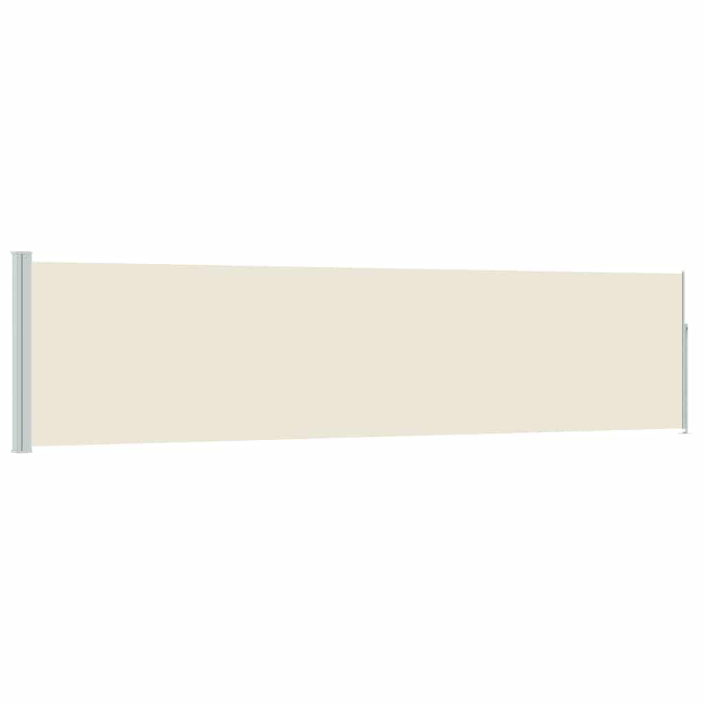 Store Latéral Rétractable de Balcon 120x500 cm Crème