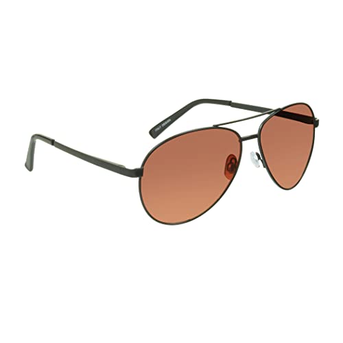 Image of proSPORT Blue Light Blocking Sunglasses - HD Copper Amber Metal Aviator Reduce Eye Strain Better Sleep