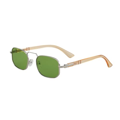 Lunettes de soleil hommes monture métallique rétro de qualité