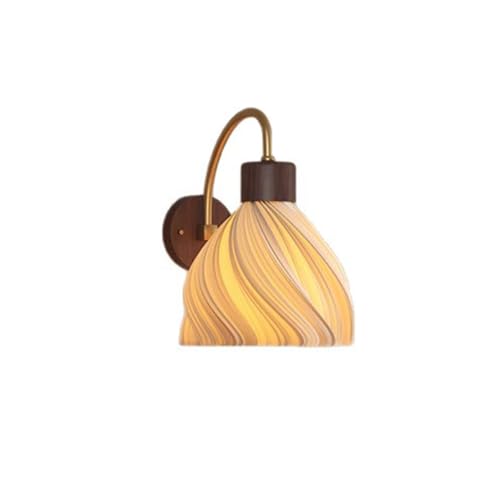 Lámpara de pared medieval LED de 20 cm retro en acrílico para dormitorio