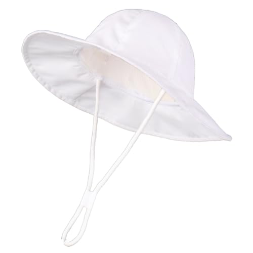 Connectyle Toddler Baby Sun Hat UPF 50+ Sun Protection Bucket Hat Wide Brim Summer Beach Hats for Boys Girls 1-4 Years