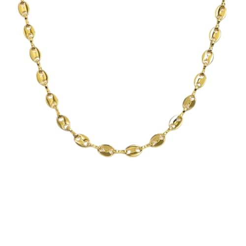 Collier acier inoxydable PVD or jaune Marlù 33cn0027g : fini les bijoux qui ternissent