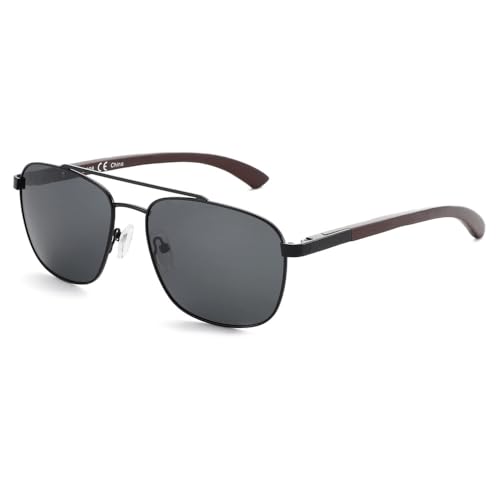 Lunettes de soleil en bois pour hommes MUTYNE idéales pour la pêche et la conduite active