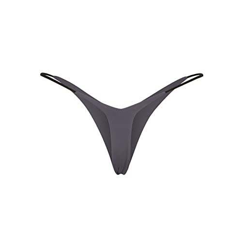 2025 tanga para mujer de cintura baja bragas de bikini de doble capa ropa interior barata, gris, L