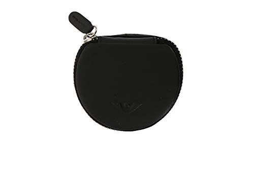 Porte-monnaie en cuir Voi Soft Ebony 7 cm l'élégance de la maroquinerie