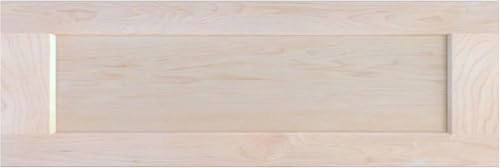 ONESTOCK Unfinished Maple Shaker Cabinet Drawer Front Replacement - 23.5W x 6H | Ready to Paint or Stain | Solid Wood | Cabinet Drawer Front Replacement