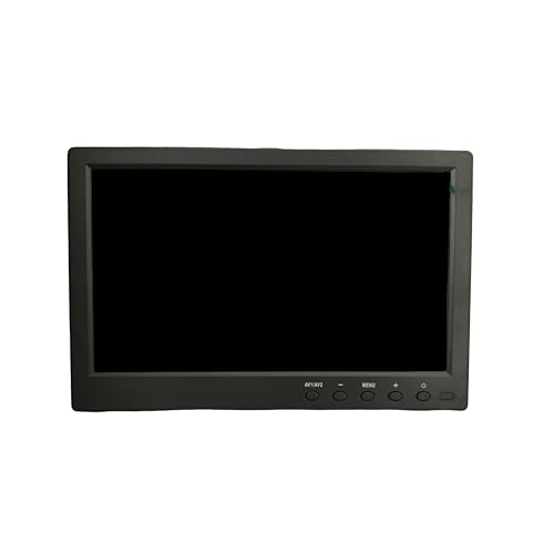 Image of 10.1 Inch TFT Color LCD Monitor Screen Display for CCTV, Rear View Vehicle, Photography with AV HDMI VGA DC Input, Black 10HDLCD