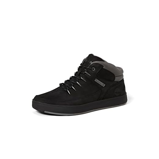 Timberland Herren Sneaker Davis Square Mid Hiker Black Nubuck (schwarz), Größe:47.5
