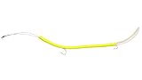 (2 Pack) Barracuda Tube Lure, (Double J-Hooks), Double Weighted - Made in The Florida Keys. (Chartreuse)