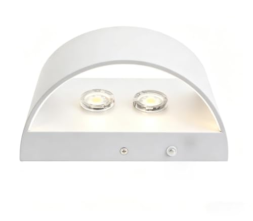 Image of Indoor Dimmable Wall Sconces with Dimmable Switch, Modern LED Sconces Wall Lighting Aluminum Wall Lights for Living Room Bedroom Hallway (Type E White, 3000K)