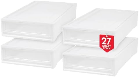 27 Qt. Under Bed Storage Bin with Sliding Drawers