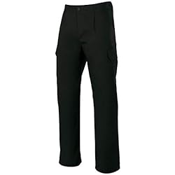 Pantalon Trabajo Invierno VELILLA 345 Pantalón Multibolsillos, Color Negro, Talla 48