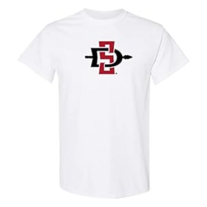 AS02 – San Diego State Aztecs Primary Logo T Shirt – Medium – White