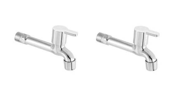 Jagger JST2220 Fusion Stainless Steel Long Body taps for Bathroom and Kitchen taps with Chrome Finish and Quarter Turn Fitting (Wall Flange and Teflon Tape) Set of (2) (Fusion) (B0BG24QSNB) Amazon Price History, Amazon Price Tracker