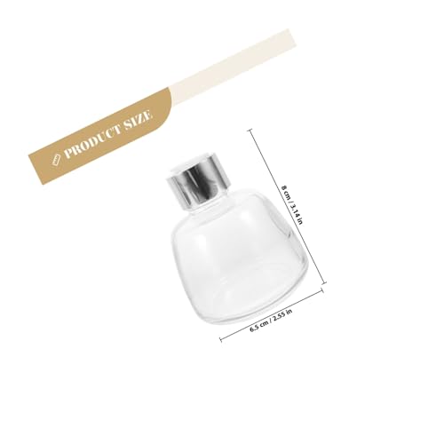 Botellas de vidrio vintage para difusor de aroma con palitos negros miniatura 2